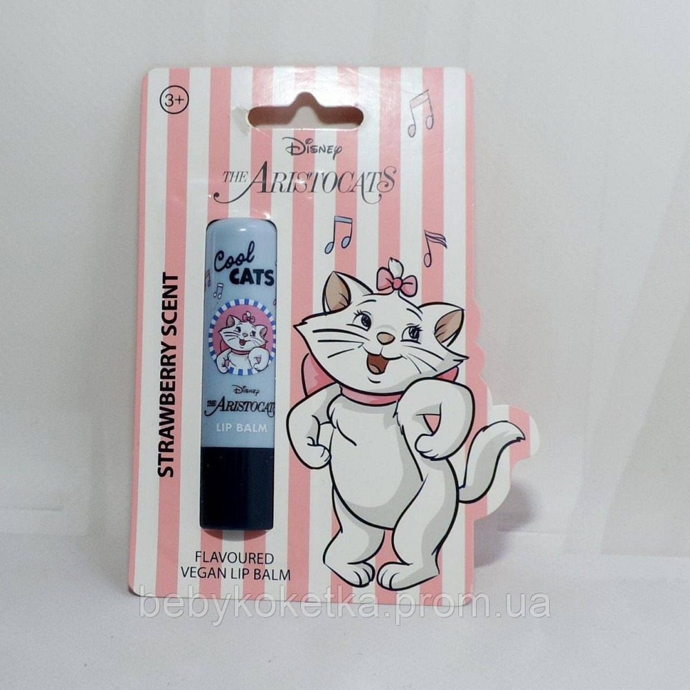 Дитячий бальзам для губ з ароматом полуниця Disney The Aristocats Strawberry scent 4.3 Львів - фото 1