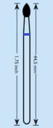 Алмазная насадка пламевидная . Киев