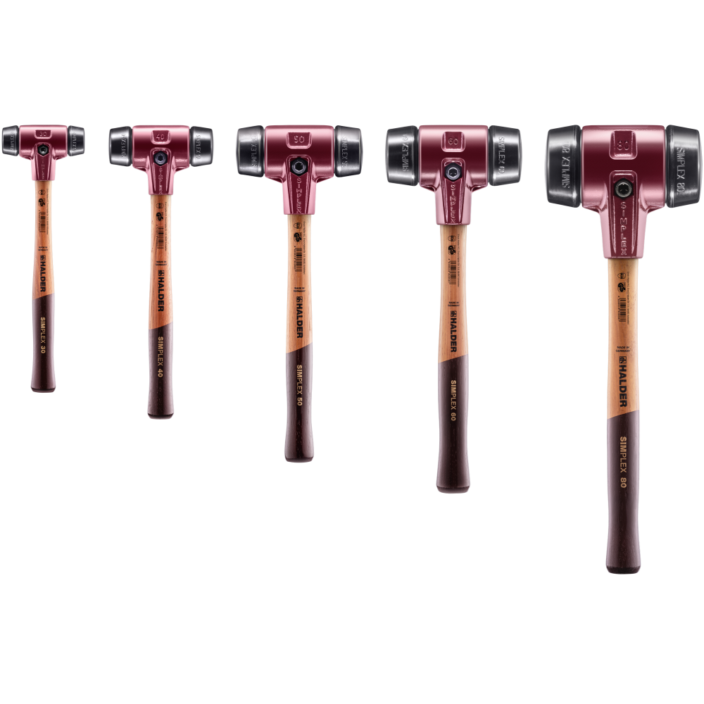 Молоток HALDER Simplex 3002 насадки из черной резины Одесса - изображение 2