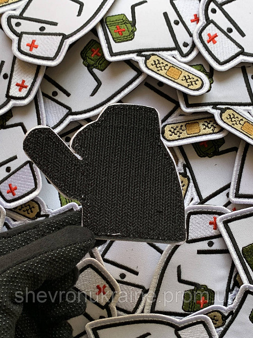 Шеврон флорк лікар (Форма контурна. На липучці) Розмір 8x9.5см Київ - фото 7