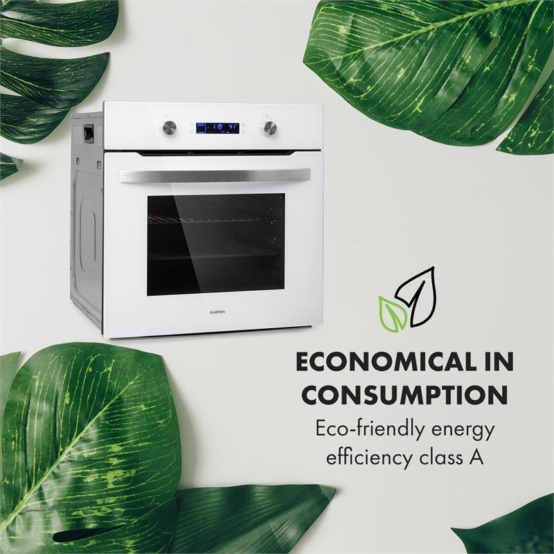 Монтажний комплект Gusteau Aurora духовка + настінна витяжка 2950 Вт 64 л 550 м3/год біла неіржавка сталь Рівне - фото 5