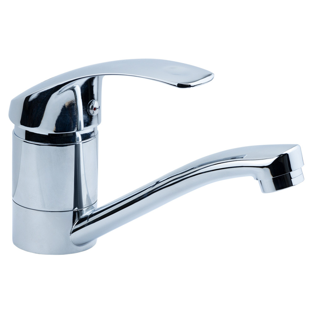 TAU Смеситель s40 Ø40 для кухни гусак прямой 150мм на гайке TAU SL-1B143C (9840100) Киев - изображение 1