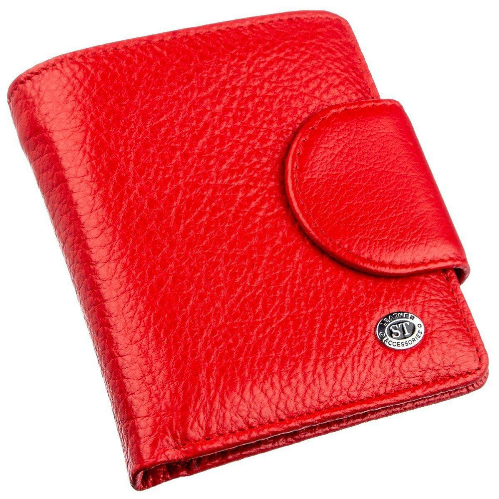 Жіночий шкіряний гаманець червоний (ST Leather) Київ - фото 17