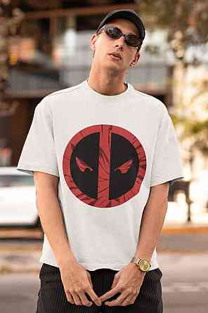 Футболка з аніме принтом Суперхеро Біртхдай Суперхеро Гіфт оверсайз (S/M/L) Чорний AnimeJ1071 Дніпро