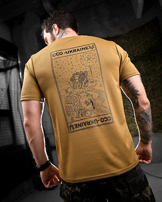 Тактична потовідвідна футболка Oblivion ССО Ukraine койот ДЛ7032 Одеса - фото 2