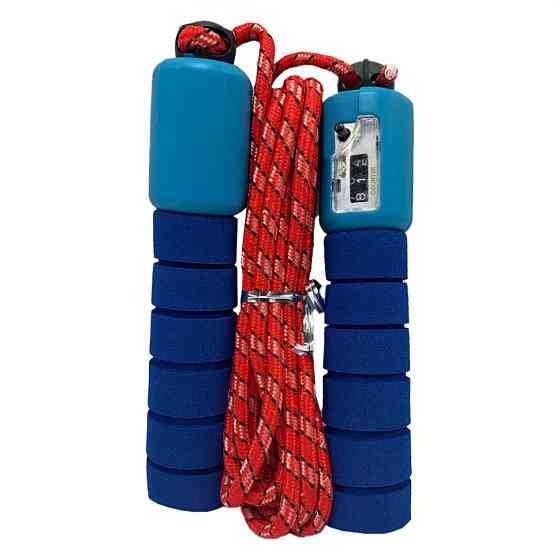 Швидкісна скакалка з лічильником MS 0345-1(Blue) довжина 280 см Вінниця