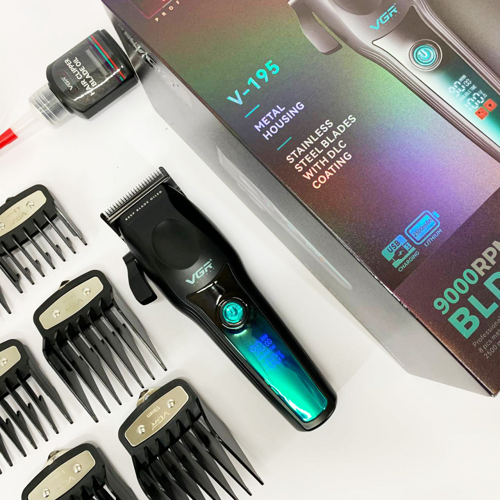 Машинка для стрижки волосся професійна VGR, Набір для стрижки волосся на акумуляторі ZM-88 Львів - фото 9