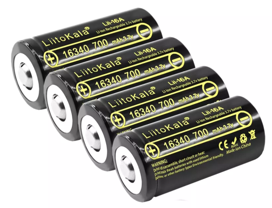 Акумулятор LiitoKala Lii-16A 16340 700mah (Чорний) Київ