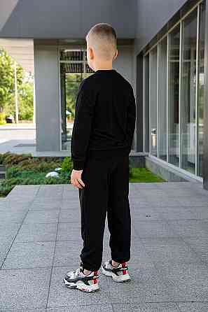 Костюм спортивный для мальчиков, черный, топ Крохатушка одяг Киев