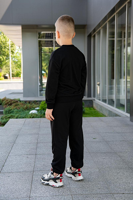 Костюм спортивный для мальчиков, черный, топ Крохатушка одяг Киев - изображение 4