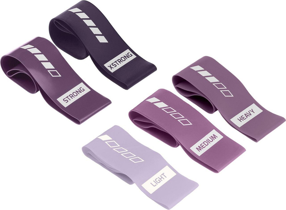 Набор резинок для фитнеса Gymtek 0,5-30кг фиолетовый Киев - изображение 9