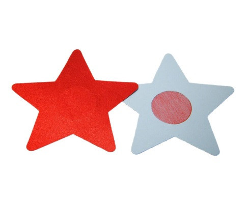 Наклейки на груди 8 см червоний Київ - фото 1