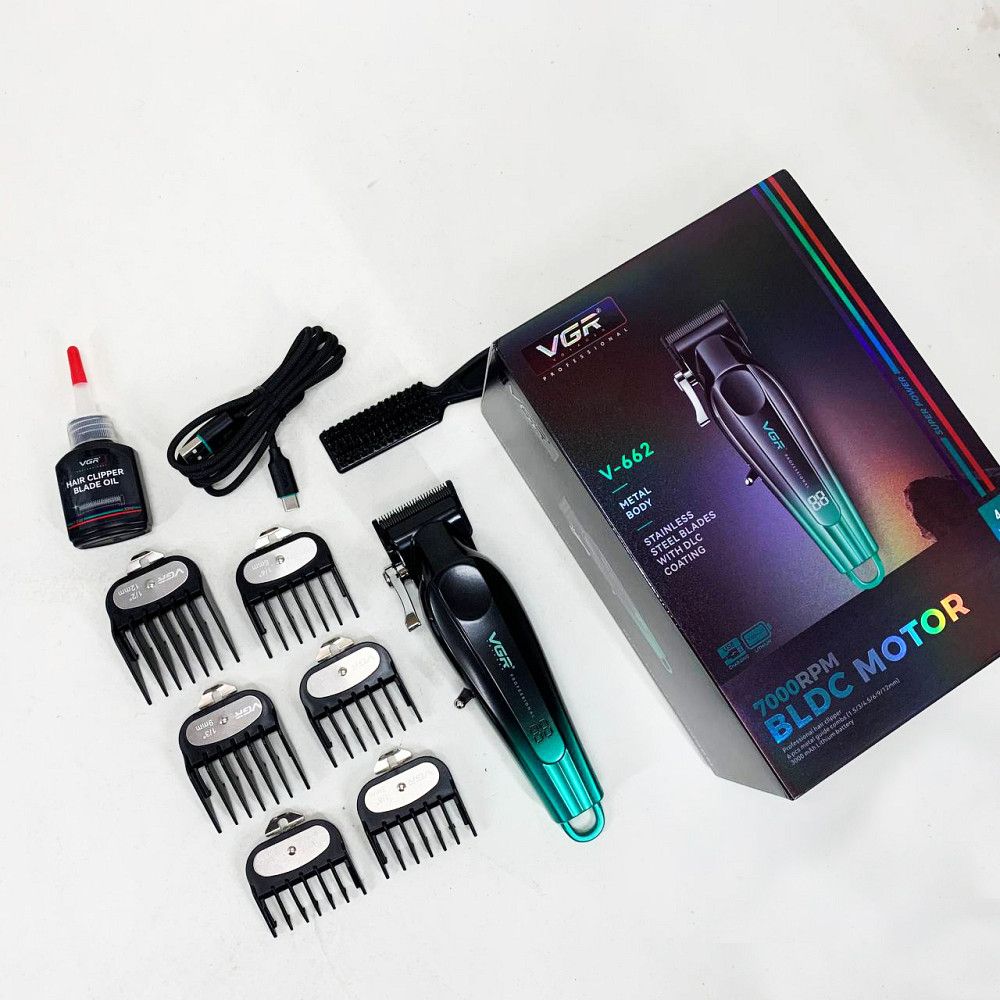 Машинка-тример 3 в 1 для стрижки волосся VGR V-662, Тример для стрижки акумуляторний професійний DF-32 Івано-Франківськ - фото 8