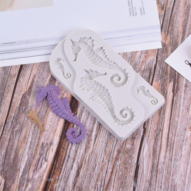 Молд рыба Морской конёк 125 на 65 мм серый Киев - изображение 12