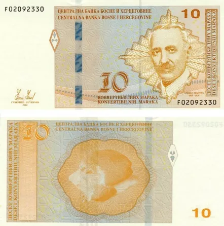 Боснія та Герцоговина / Босния и Герцоговина / Bosnia and Herzegovina 10 Maraka 2019 Pick 81с UNC Полтава