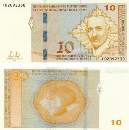 Боснія та Герцоговина / Босния и Герцоговина / Bosnia and Herzegovina 10 Maraka 2019 Pick 81с UNC Полтава - фото 1