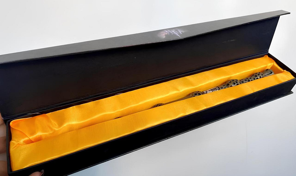 Бузинна паличка Дамблдора 1:1 RESTEQ у подарунковій коробці Гаррі Поттер чарівна колекційна Київ - фото 6