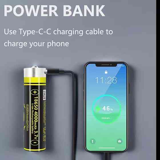 Аккумулятор LiitoKala USB-King4000 18650 на 4000 mAh с USB Киев