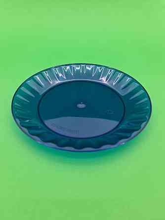Тарілка 160 мм десертна склоподібна, блакитна 10 шт Харків