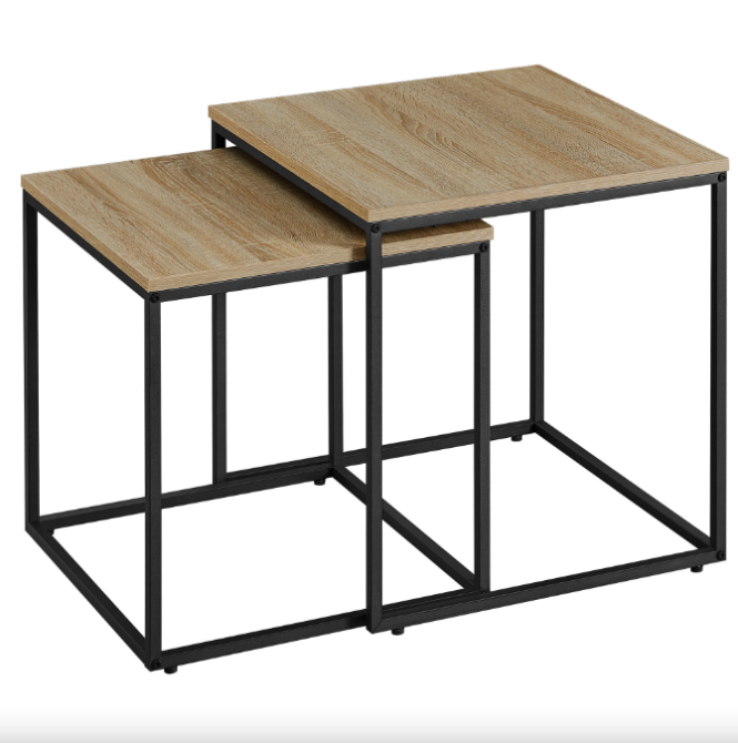 Комплект журнальних столиків Leobert Nika квадратні сонома Київ - фото 1