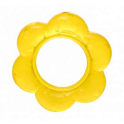 Прорезыватель Baby Team с гелем (4005_желтый_цветочек) Винница