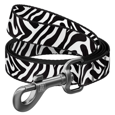 Поводок для собак WAUDOG Nylon "Зебра" S Ш 15 мм Д 122 см (340-0055) Винница - изображение 1