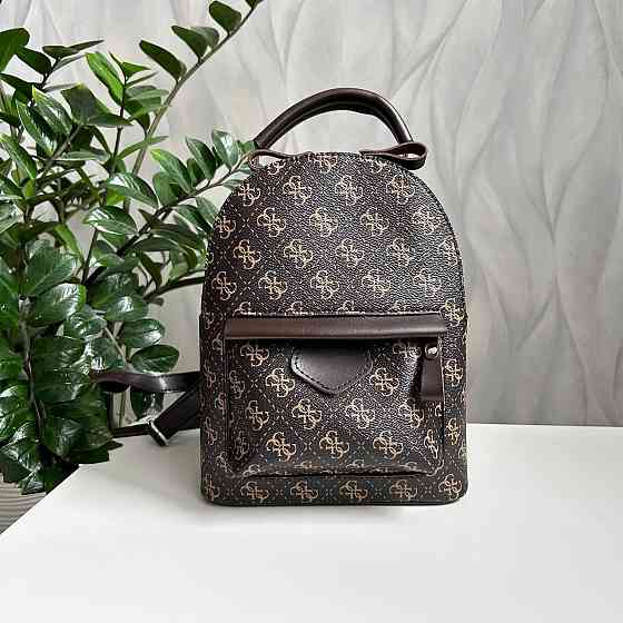 Жіночий рюкзак класичний брендовий. Жіночий маленький брендовий рюкзак Коричневий 816 Київ