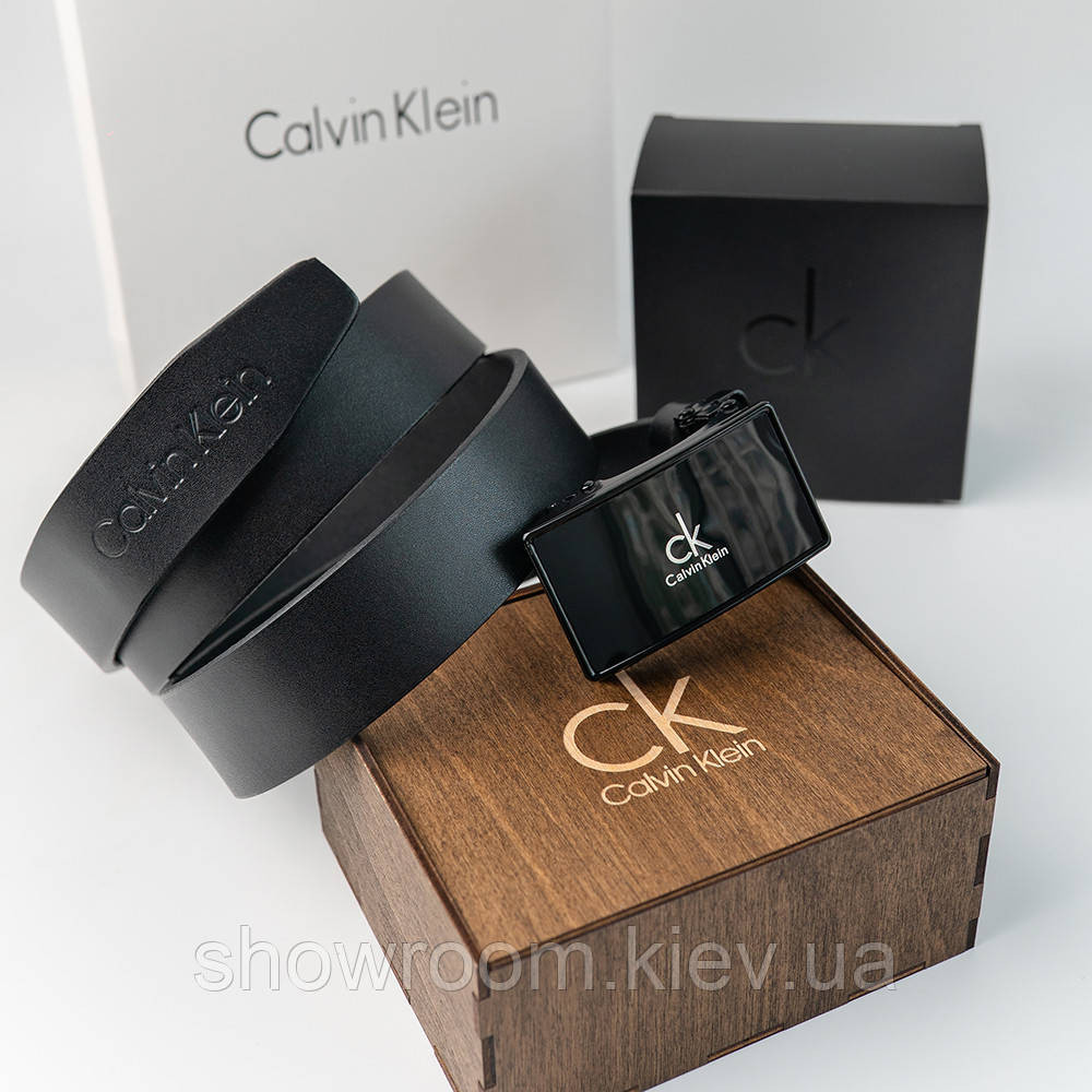 Мужской кожаный ремень с пряжкой автомат Ск (456) Киев - изображение 1