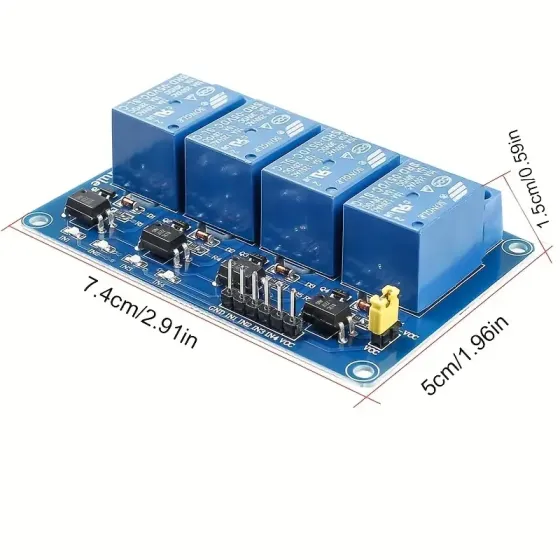Релейний модуль на 4 канали для Arduino та інших систем Київ
