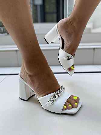 ARLEN Шльопанці жіночі ARLEN Ш-Амина цеп білі (літо, шкіра натуральна) (4683) 36-39 Коломия