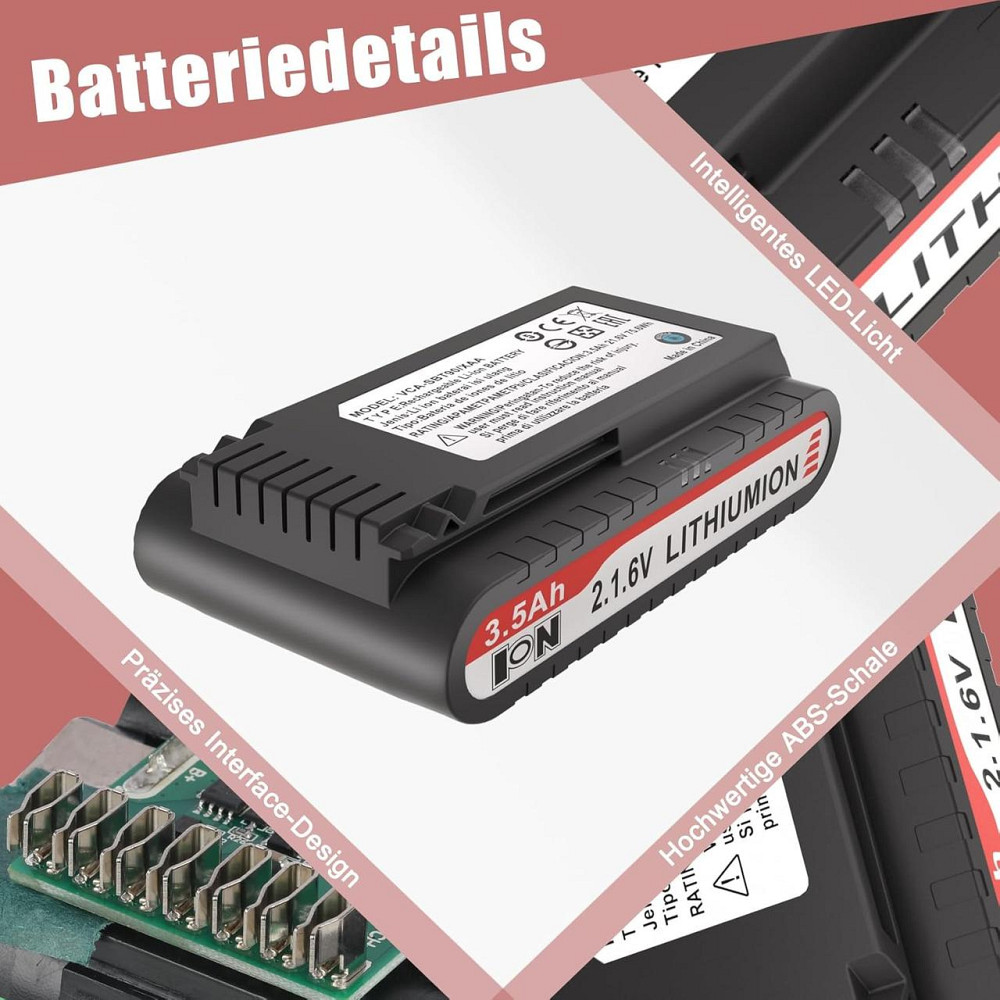 Акумулятор KUNLUN 21.6V 3500mAh для пилососів Samsung Jet 75 90 Complete/Elite/Pet Extra, змінний, літій-іонний Київ - фото 6