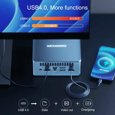 Комп'ютер GEEKOM Mini IT13 / i7-13620H, 32GB, SSD 1TB, WIN11 Pro (GMIT13i713620-321T-EU) Вінниця - фото 5