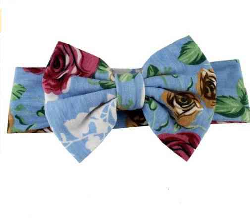 Детская повязка в цветочек - бант 13см, окружность 50-62см Киев