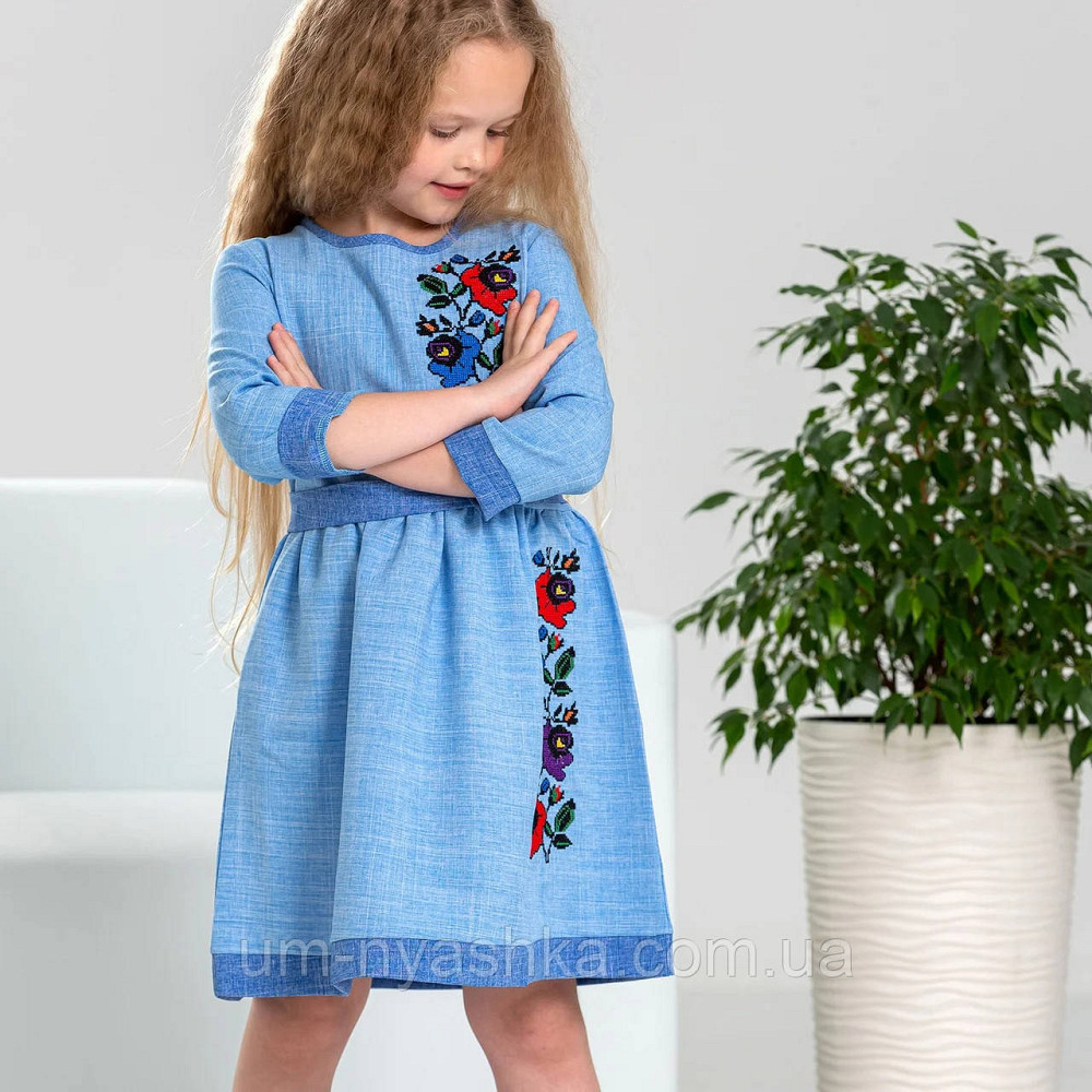 Дитяче плаття-вишиванка вишите плаття "Мальва" на зріст 98-150 Кривий Ріг - фото 6