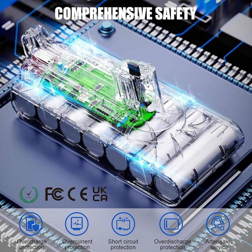 Аккумулятор для Dyson V11, замена для Fluffy Animal Pro Absolute Extra Complete Extra Torque Drive Outsize DOK Киев - изображение 2