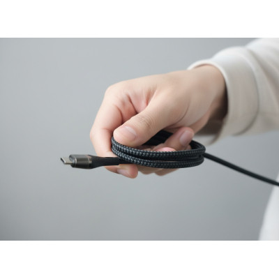 Дата кабель USB-C to USB-C 1.5m 5A 100W Quick Charge magnetic black BeCover (714555) Винница - изображение 7