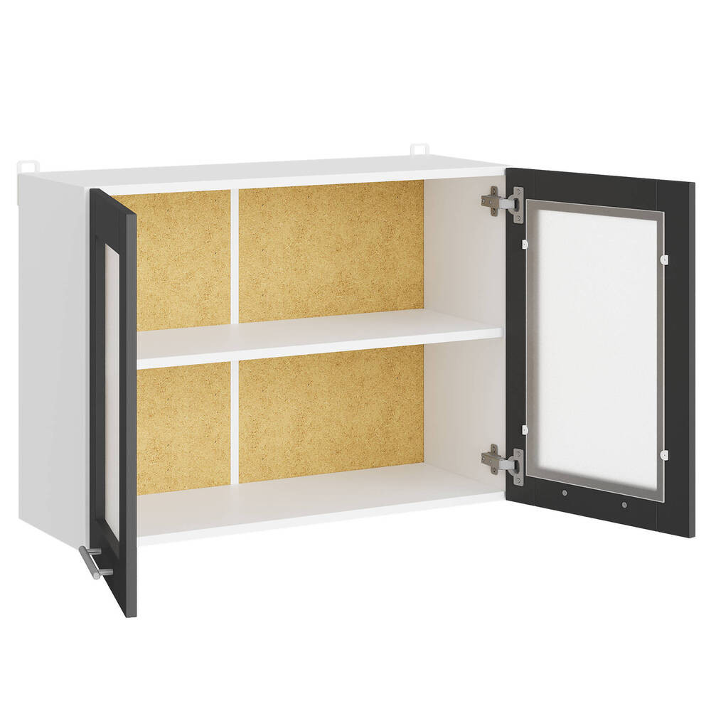 Кухонний модуль вітрина Еверест Еко 800 дуб крафт білий/графіт 80х30х58 см (DTM-071002) Дніпро - фото 2