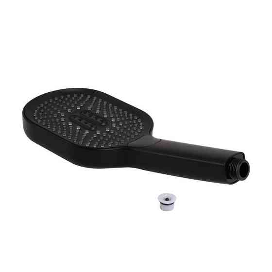 Лейка для ручного душа Qtap Rucni 140*110 мм овальная QTRUC125BLM45961 Black Matt Харьков