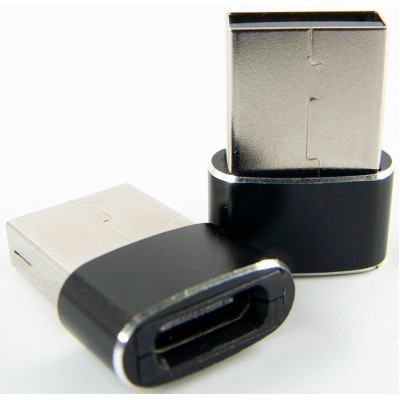 Перехідник Type-C (male) to USB (female) black Dengos (ADP-021) Вінниця - фото 2