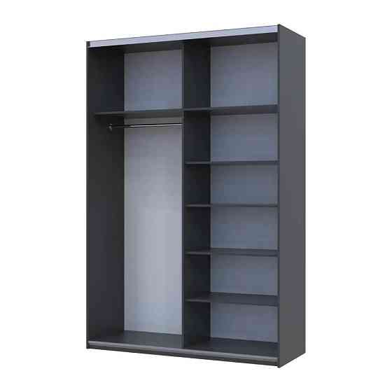 Шафа купе Doros G-Caiser Антрацит 2 Дзеркала / 3 частини 160х60х240 (42005409) (DRS-012242) Львів