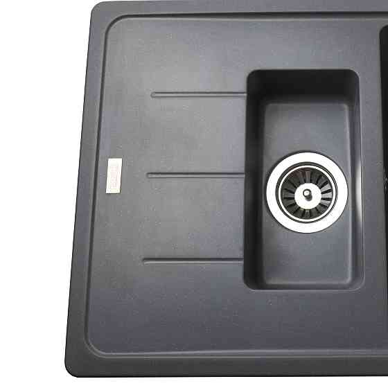 Гранітна мийка Globus Lux IZEO сірий металік 780x500мм-А0003 Киев