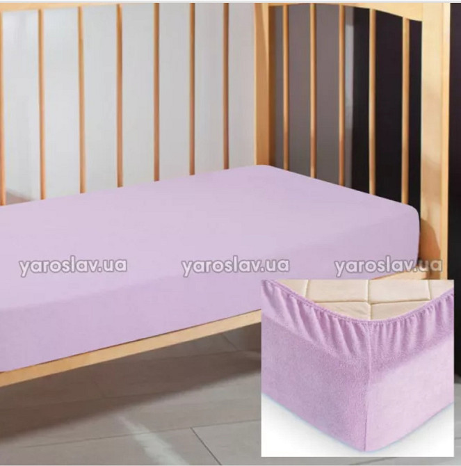 Дитяча махрова простиня на гумці Киев - изображение 3