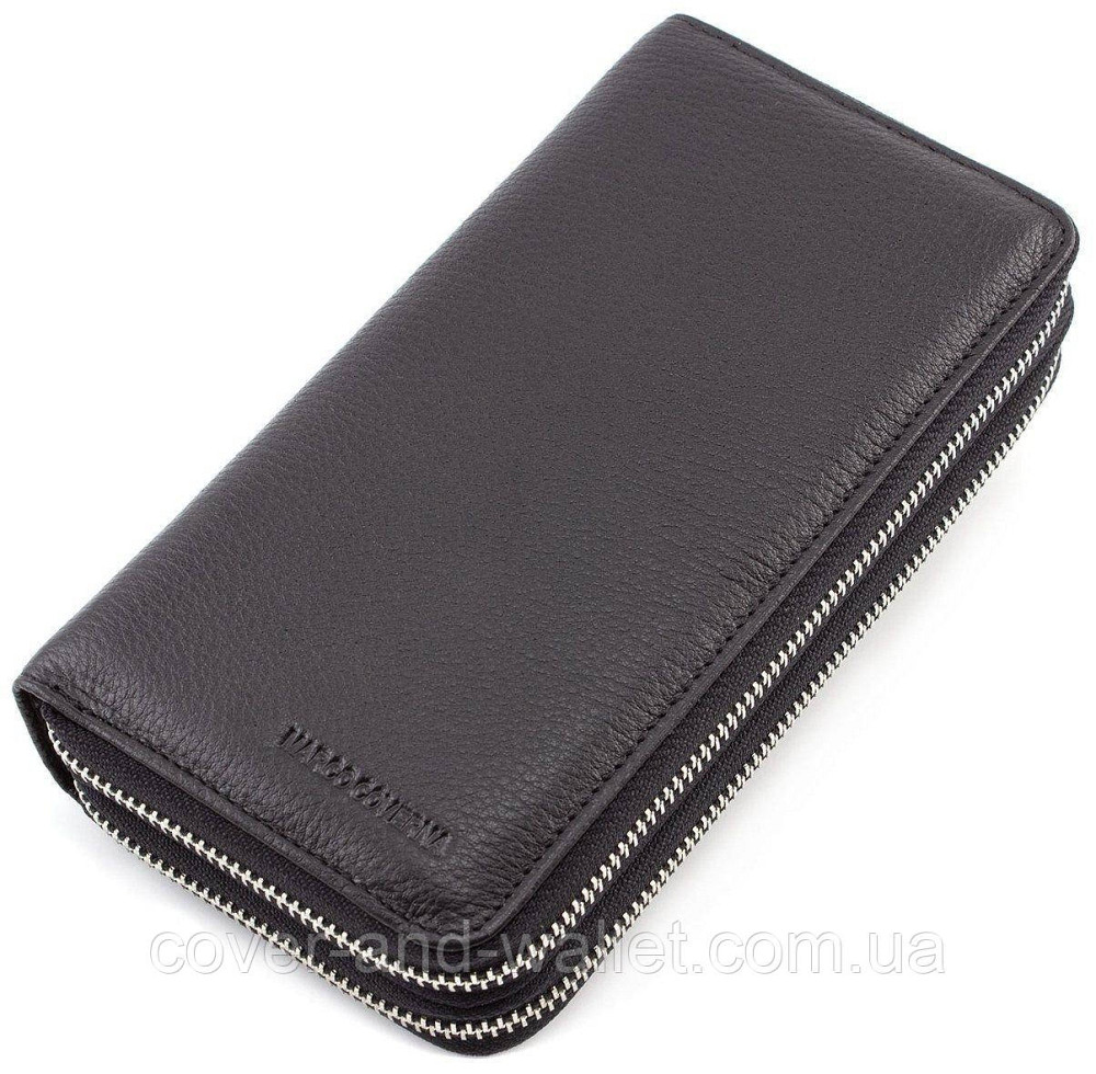 Шкіряний чоловічий гаманець клатч на дві блискавки Marco Coverna 801 Київ - фото 8