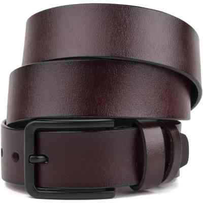 Ремень Vintage Мужской кожаный Коричневый (20221) Винница