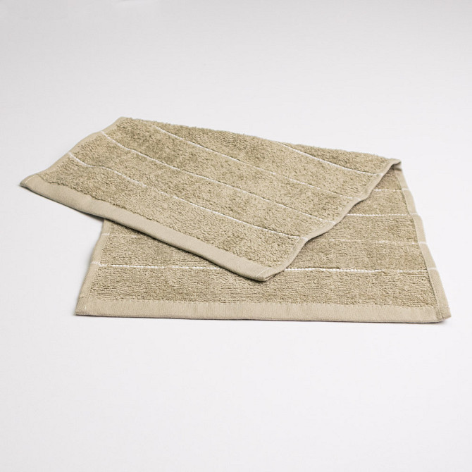 Махровое кухонное полотенце с полосками 30х50 см 400г/м2 GM Textile (Капучино) Сумы - изображение 3