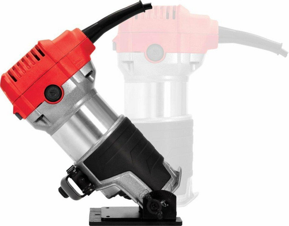 Фрезер ручний по крайці ламінатів мережевий YATO: 710 Вт, цанга Ø= 6, 8мм, хід- 20мм, нахил- 45° [4] Одесса - изображение 4