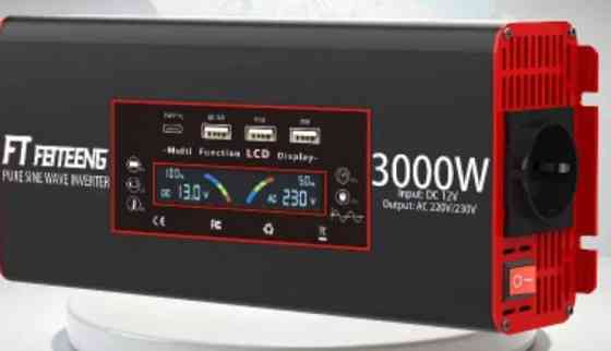 Інвертор напруги 12В на 220В з чистою синусоїдою  3квт. Харків