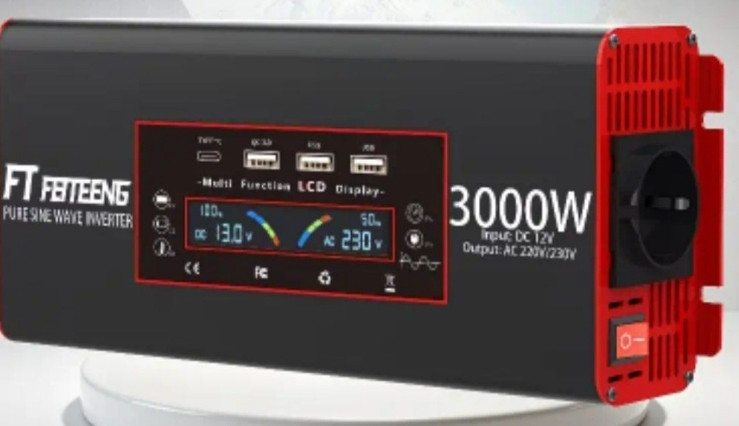 Інвертор напруги 12В на 220В з чистою синусоїдою  3квт. Харків - фото 4
