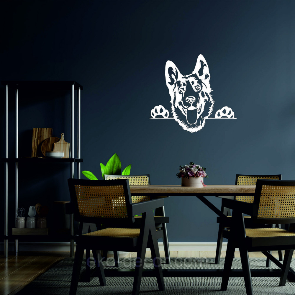 Декоративне настінне Панно «Вівчарка», Декор на стіну 50*44 см, Білий Київ - фото 7