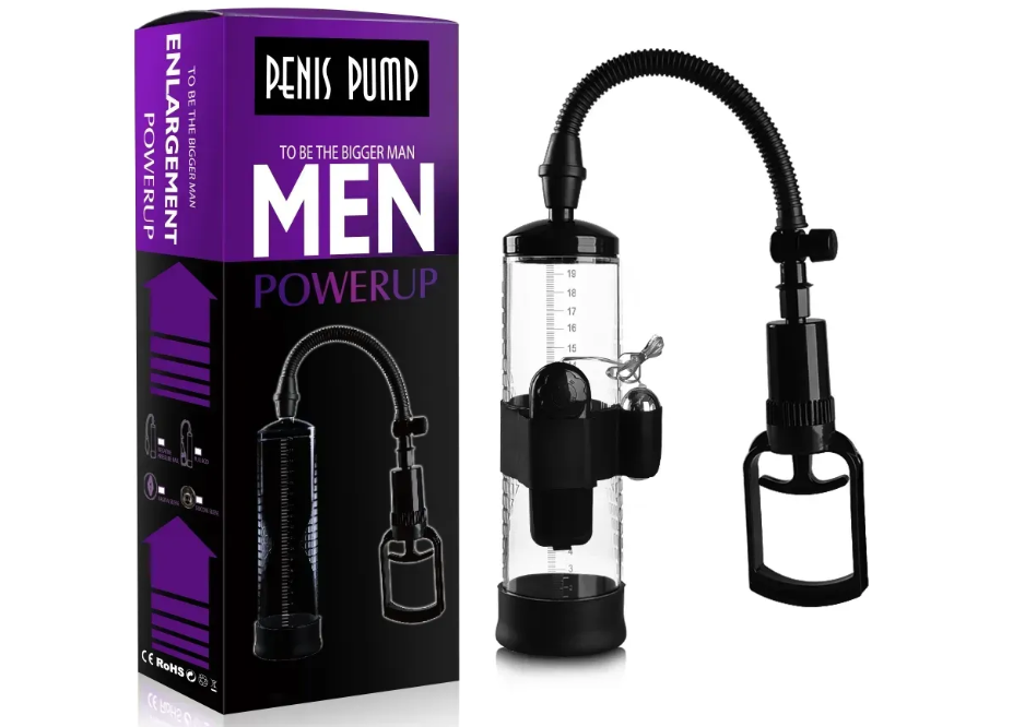Вакуумна помпа з вібростимуляцією CANWIN Passion Pump Men Powerup — P728Z Sex Aura Київ - фото 1